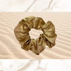 Golden Satin Scrunchie